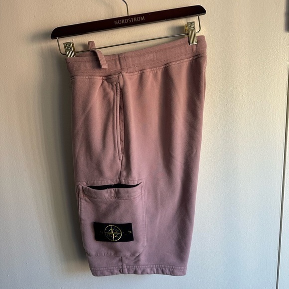 Stone Island Mauve Cotton Shorts